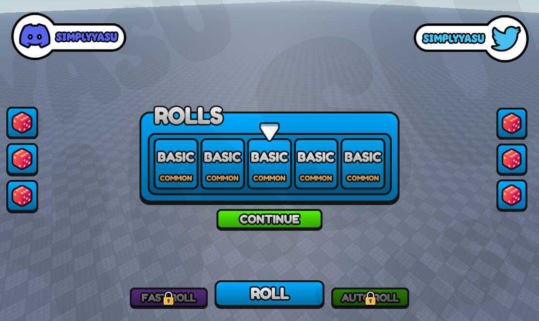 Cartoony Rolling Simulator UI